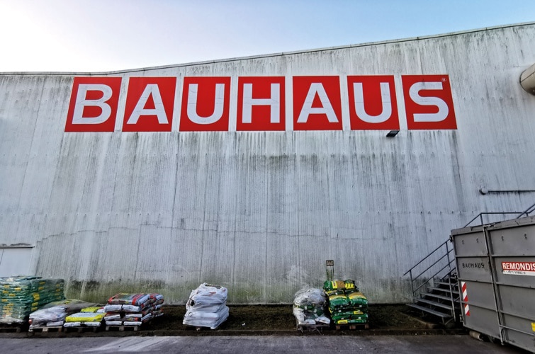 Frisch gereinigte Klinkerfassade